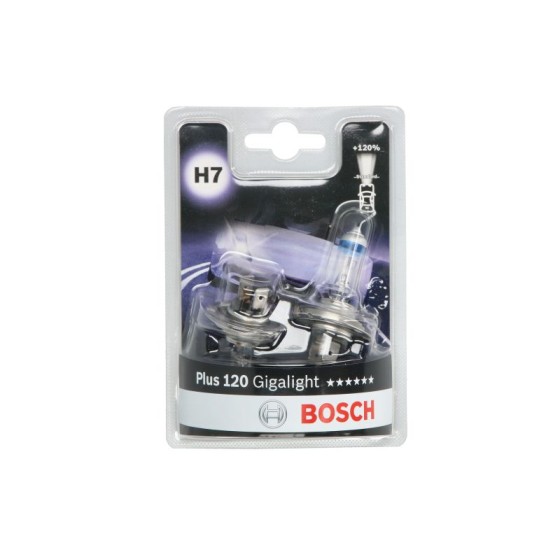Bosch żarówka H7  Gigalight Plus 120%